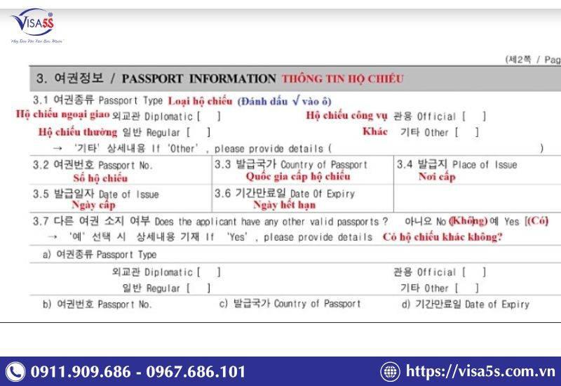  Thông tin hộ chiếu (Passport Information)