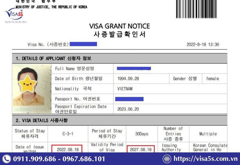 Quy trình làm thủ tục xin visa multiple Hàn Quốc