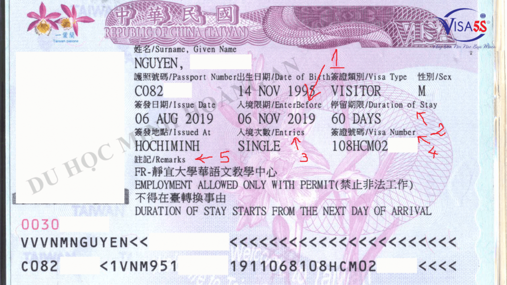 Cách Tra Cứu Thông Tin Visa Đài Loan