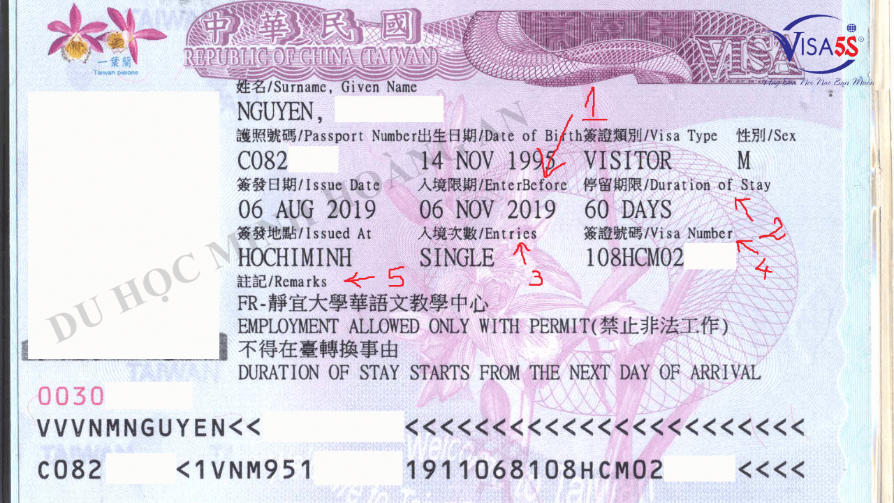 visa đài loan