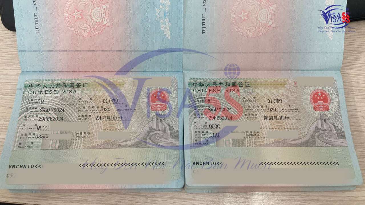Visa thương mại Trung Quốc (M,), thường được gọi là Visa công tác Trung Quốc