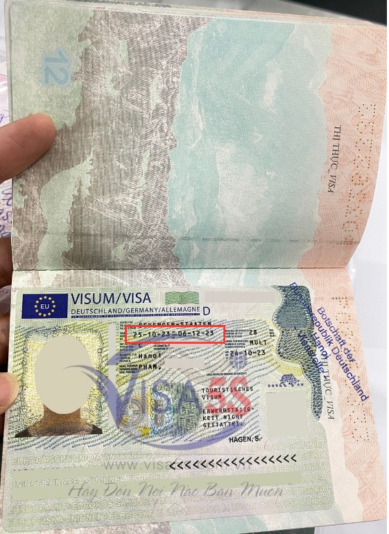 Hình ảnh Visa Hà Lan mà Visa5s đã làm cho khách hàng