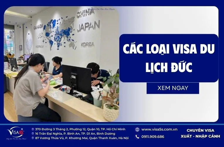 Các loại visa du lịch Đức