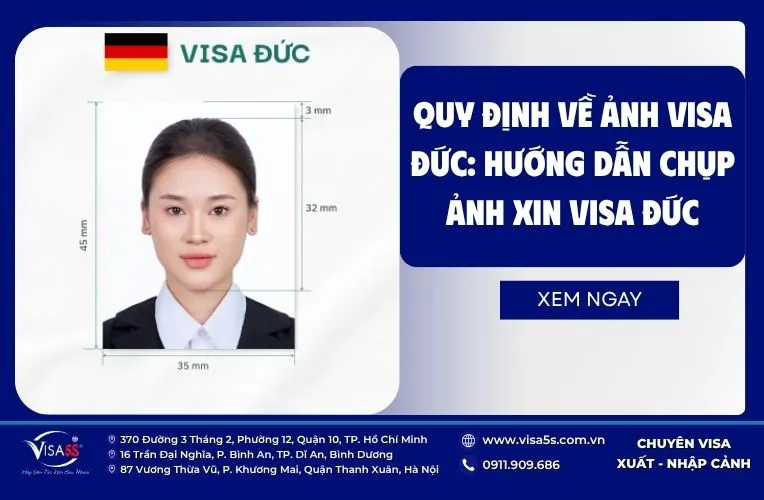 Ảnh visa Đức: Quy định & Hướng dẫn chụp ảnh chuẩn yêu cầu Đại Sứ Quán 7 Quy định về ảnh visa Đức: Hướng dẫn chụp ảnh xin visa Đức