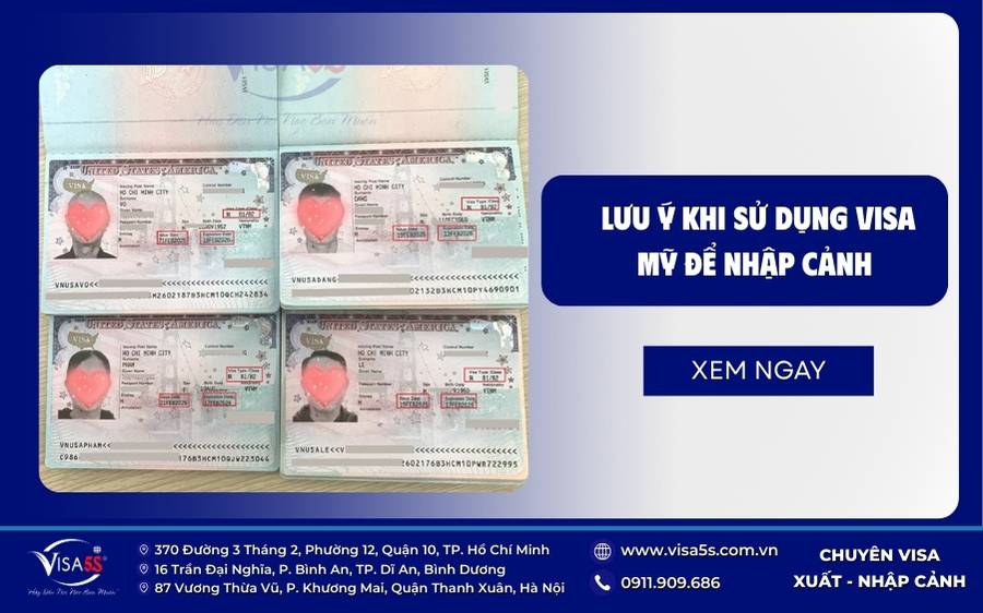 Lưu ý khi sử dụng visa Mỹ để nhập cảnh các quốc gia khác