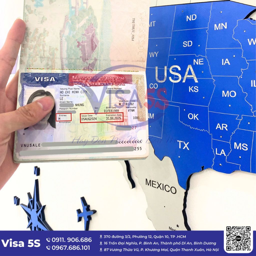 Ý Nghĩa Của Ký Hiệu "Entries M" Trên Visa Mỹ