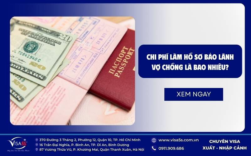 Visa Mỹ diện vợ chồng (CR1/IR1) : Điều kiện và Thủ tục mới nhất 2026 8 Tổng chi phí visa diện CR1/IR1 dao động từ 1.300 đến 1.700 USD