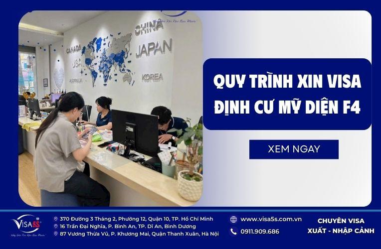 Quy trình xin visa định cư Mỹ diện F4 do Visa5S hướng dẫn chi tiết
