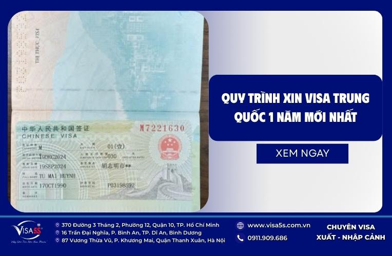 Quy trình thủ tục xin visa Mutiple 1 năm mới nhất