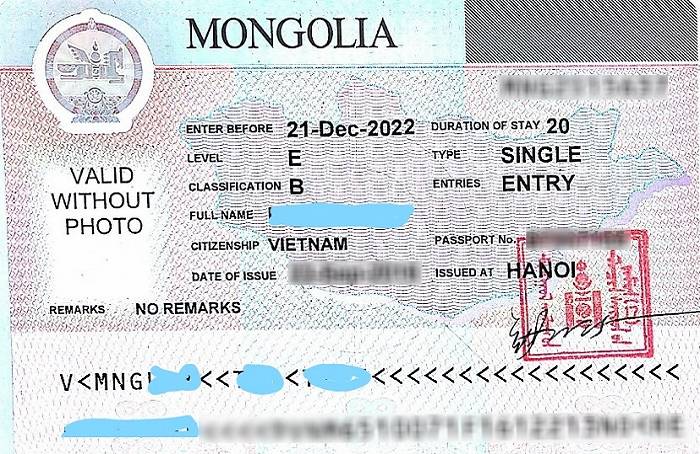 Các Loại Visa Đi Mông Cổ