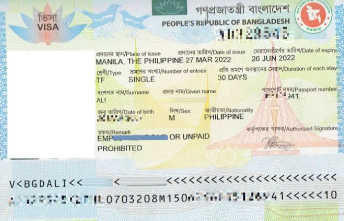 Các Loại Visa Du Lịch Bangladesh