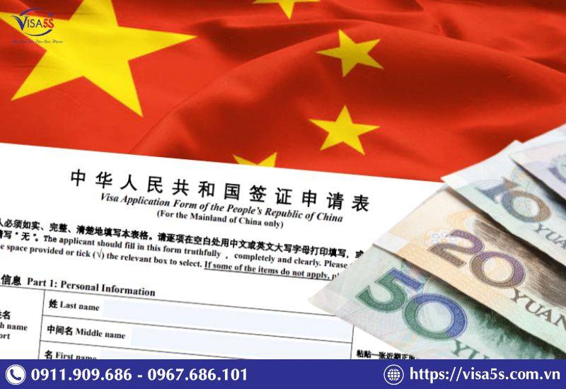 Visa quá cảnh Trung Quốc là gì? Thủ tục xin visa quá cảnh Trung Quốc 11 Chi phí xin visa Trung Quốc khoảng 690.000 - 1.413.000 VNĐ