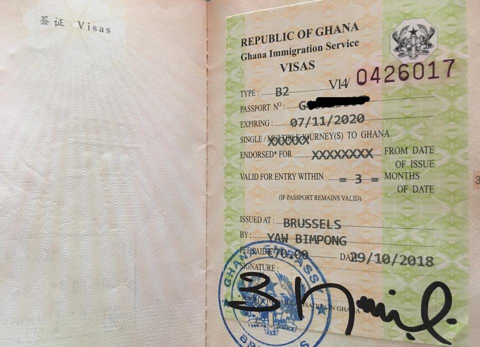 Các Loại Visa Ghana