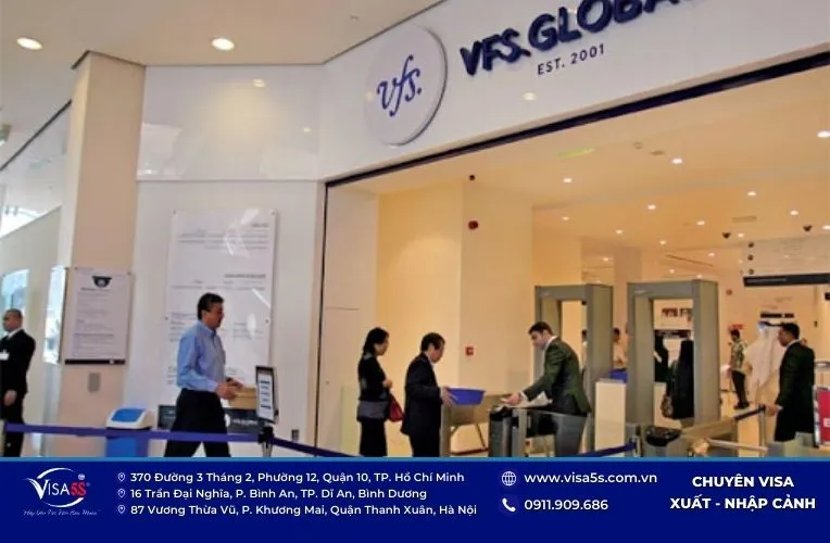 Nộp hồ sơ và đóng phí visa tại những địa chỉ