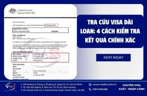 Bảng chi phí visa Úc các loại cập nhật chi tiết nhất
