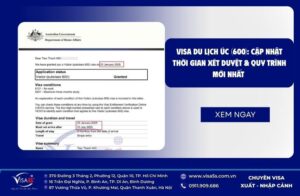 Visa du lịch Úc (Visa 600): Thời gian xét duyệt & Quy trình mới nhất