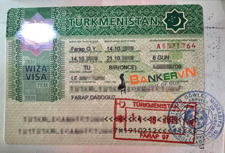 Các Loại Visa Turkmenistan