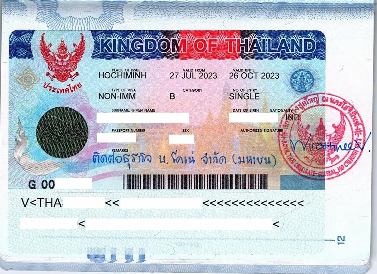 Các Loại Visa Thái Lan Phổ Biến