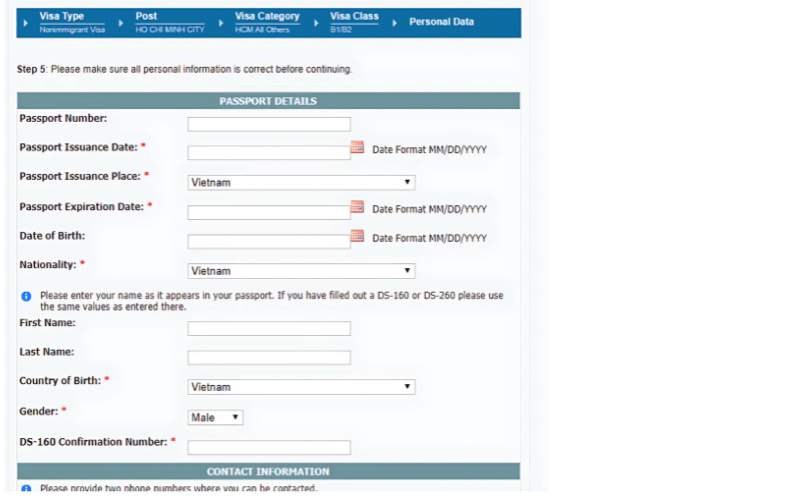 Cách Đặt lịch hẹn phỏng vấn visa Mỹ