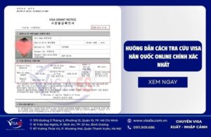 Hướng dẫn cách tra cứu visa Hàn Quốc online chính xác nhất 2026