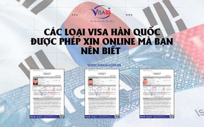 Không phải loại visa nào cũng có thể xin visa đi Hàn Quốc online