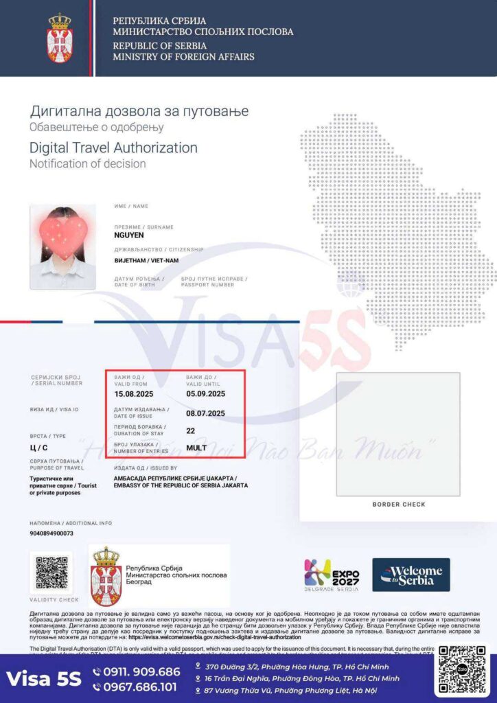 Quy trình thủ tục làm visa Serbia Tại Visa5s