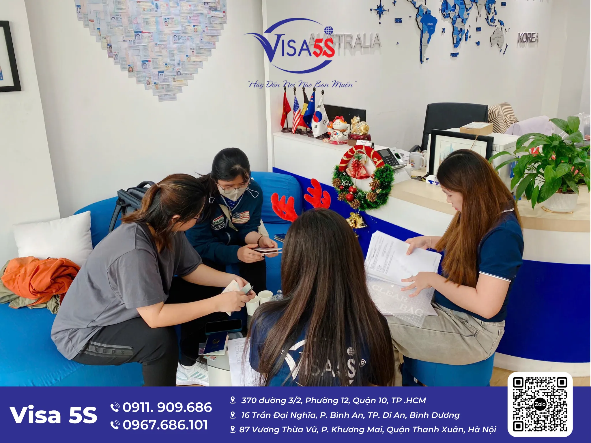 Chuyên viên tư vấn quy trình dịch vụ visa Tây Ban Nha tại Visa5S