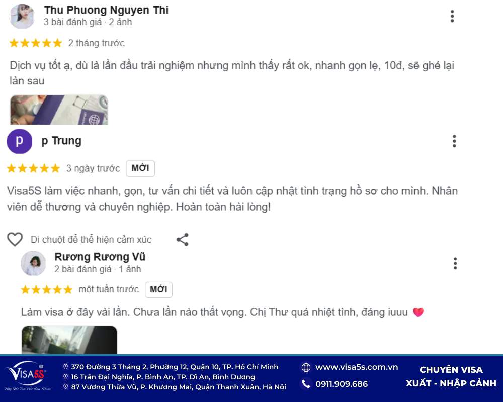 Dịch vụ visa Ấn Độ Trọn Gói tại TPHCM nhanh chóng - Tỷ Lệ Đậu 99% 8 Cảm nhận của khách hàng khi sử dụng dịch vụ làm visa Ấn Độ tại Visa5s