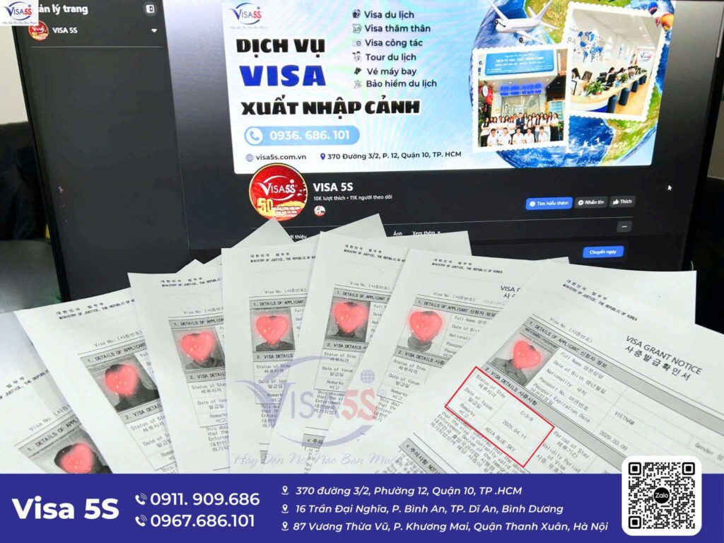 Dịch vụ làm visa hàn Quốc mùa lá đỏ chỉ 88$ tại Visa5s