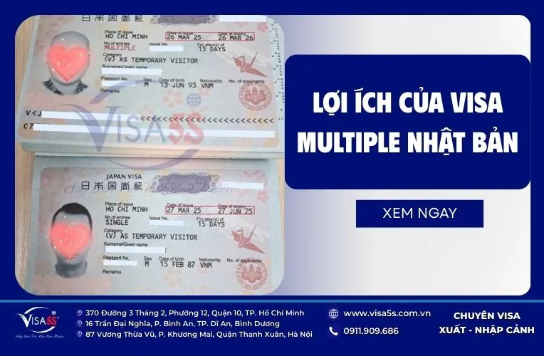 Lợi ích của visa multiple Nhật Bản