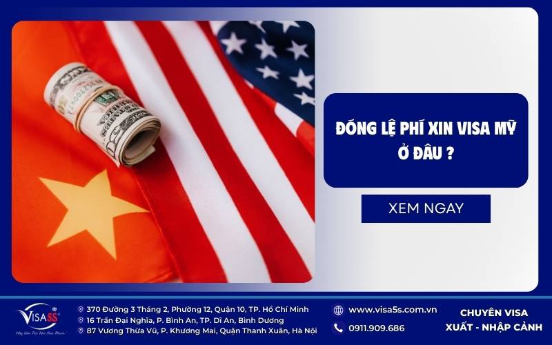 Đóng phí visa thường qua trực tuyến và bưu cục chỉ định