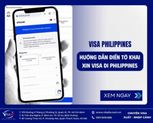 Hướng dẫn điều tờ khai xin visa đi philippines chi tiết