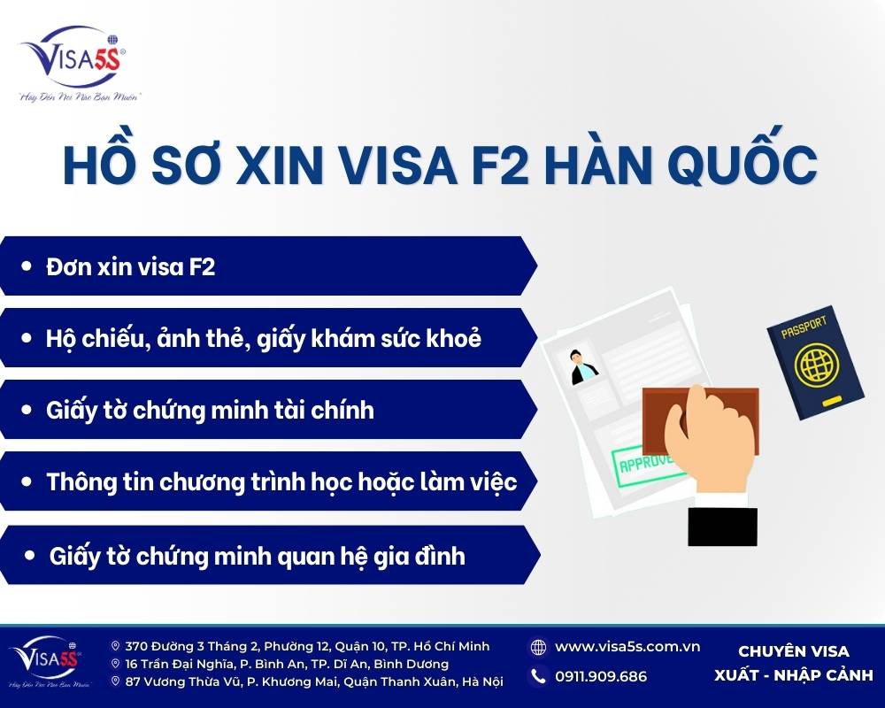 Hồ sơ xin visa F2 Hàn Quốc