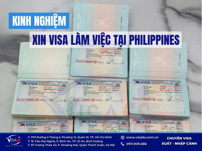 Một số Kinh nghiệm xin visa làm việc tại Philippines