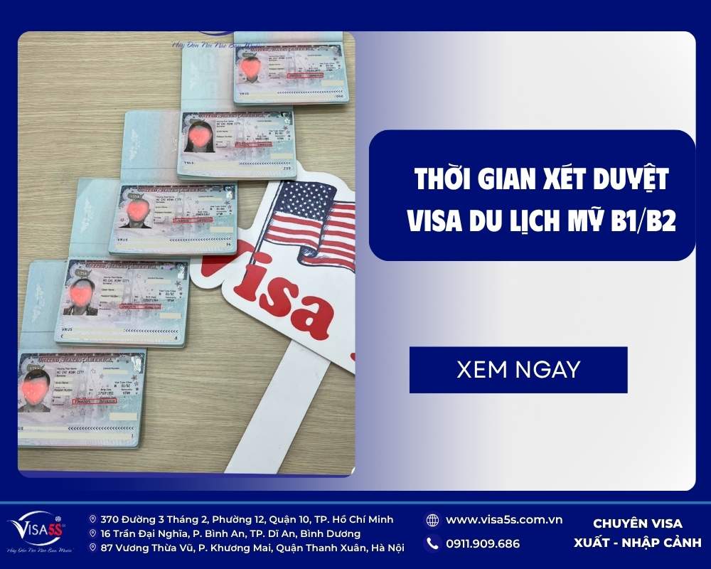 Thời gian xét duyệt visa Mỹ B1 B2 Thông thường từ 2 đến 4 tuần