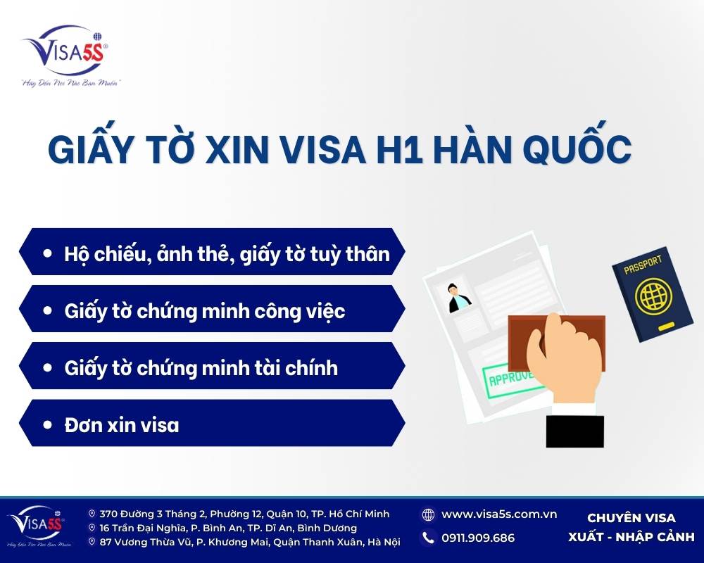 Hồ sơ xin visa H1 Hàn Quốc