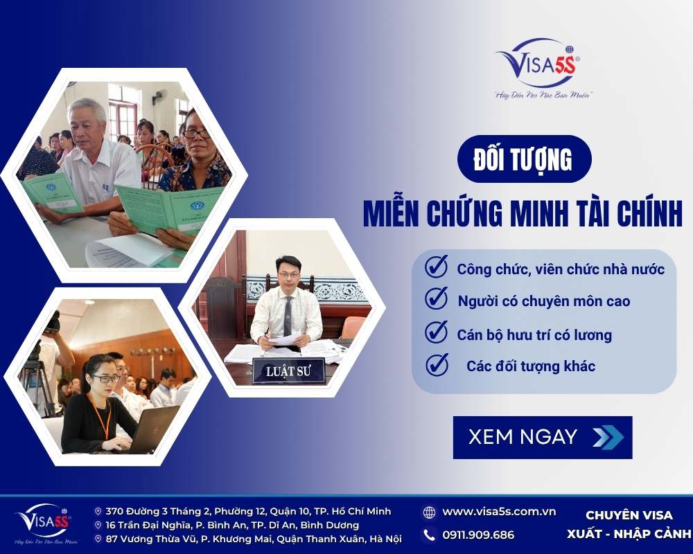 Những đối tượng được miễn chứng minh tài chính Hàn Quốc