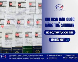 Xin visa Hàn Quốc bằng thẻ Shinhan