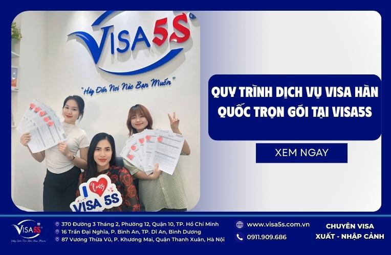 Quy trình 5 bước từ khâu tiếp nhận hồ sơ đến khi nhận kết quả visa tại visa5s