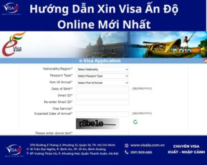Hướng dẫn điền đơn xin visa Ấn Độ Online