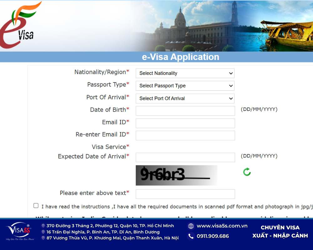 E-visa Ấn Độ 2026: Điều kiện & Cách điền đơn xin visa Ấn Độ online chi tiết 10 Cách điền thông tin cá nhân xin Visa Ấn Độ tự túc