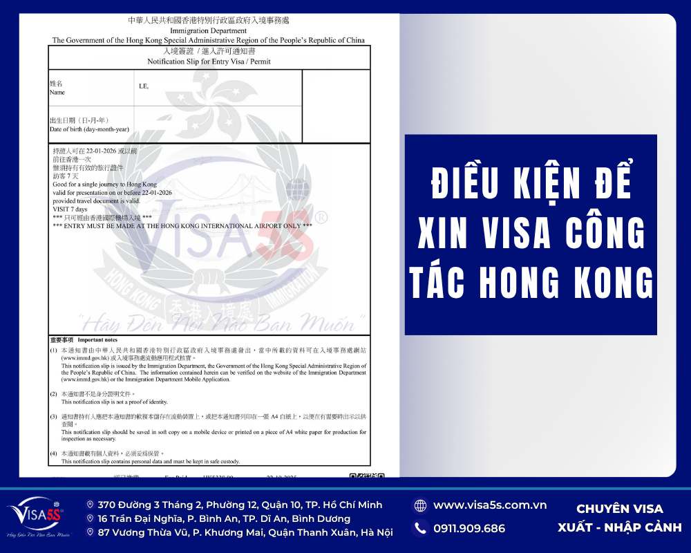 Đối tượng đáp ứng đủ điều kiện để làm visa thương mại Hong Kong