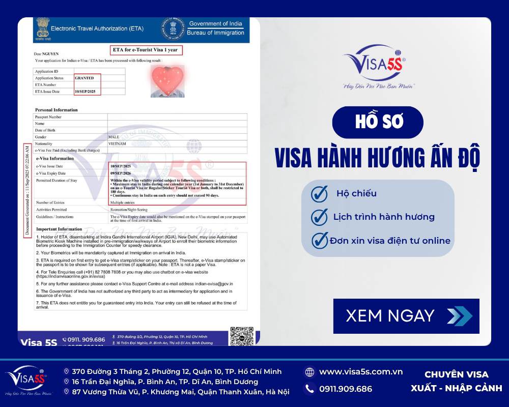 Kinh nghiệm xin visa hành hương Ấn Độ mới nhất 2025 6 Hồ sơ xin visa hành hương gồm những gì?