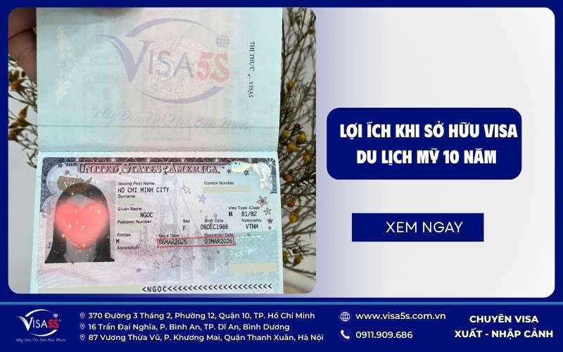 Visa Mỹ 10 năm: Điều kiện, Lợi ích & Quy trình xin mới nhất 8 Những đặc quyền khi sơ hữu visa Mỹ 10 năm