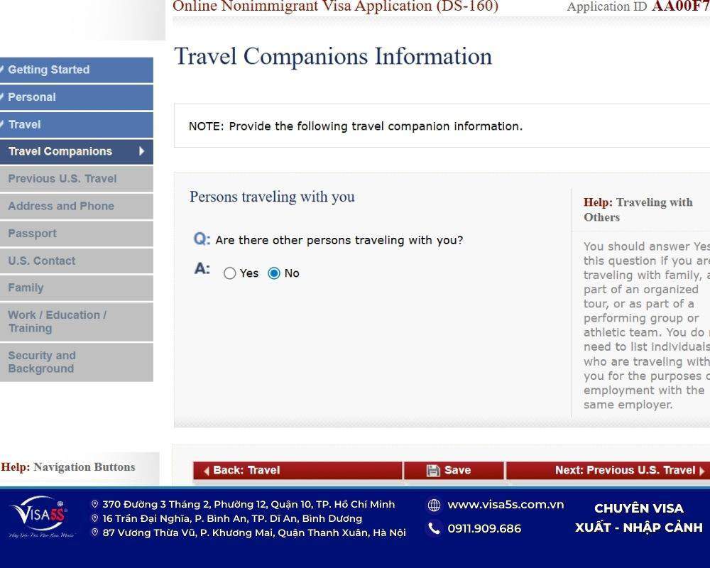 Hướng dẫn điền mẫu đơn xin visa Mỹ DS-160 mới nhất 2026 21 Khai báo những quốc gia bạn đã từng đi trước đây khi xin visa Mỹ online
