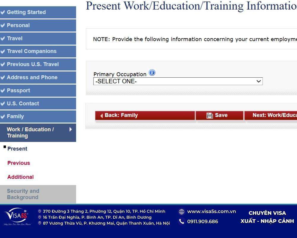 Hướng dẫn điền mẫu đơn xin visa Mỹ DS-160 mới nhất 2026 16 Thông tin về chuyến đi trước đây khi điền đơn xin visa Mỹ online
