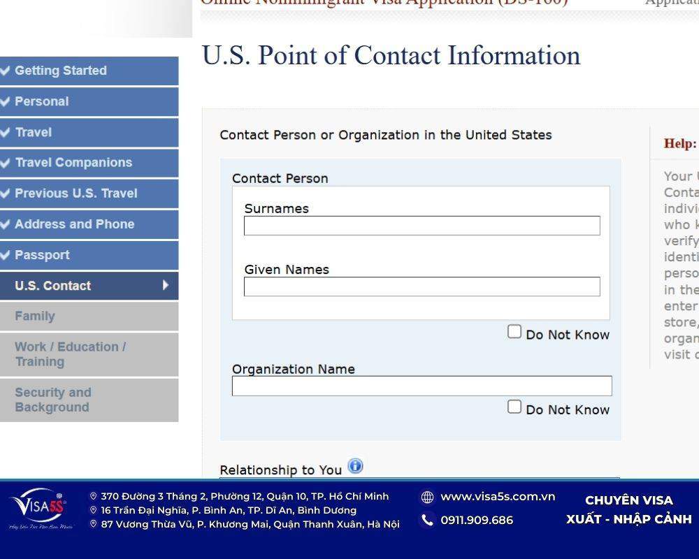 Hướng dẫn điền mẫu đơn xin visa Mỹ DS-160 mới nhất 2026 19 Thông tin về gia đình của bạn vào đơn xin visa Mỹ online DS-160