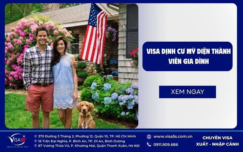 Các loại visa định cư Mỹ thuộc diện đoàn tụ gia đình