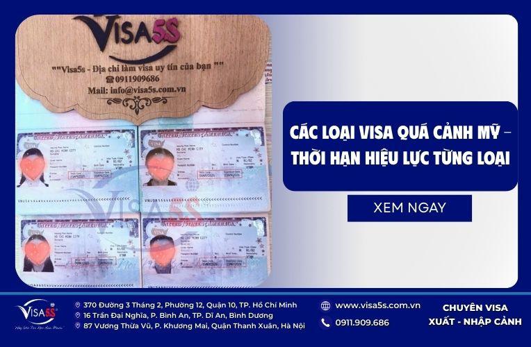 Các loại visa quá cảnh Mỹ