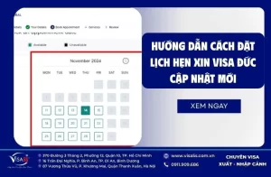 Hướng dẫn cách đặt lịch hẹn xin visa Đức cập nhật mới